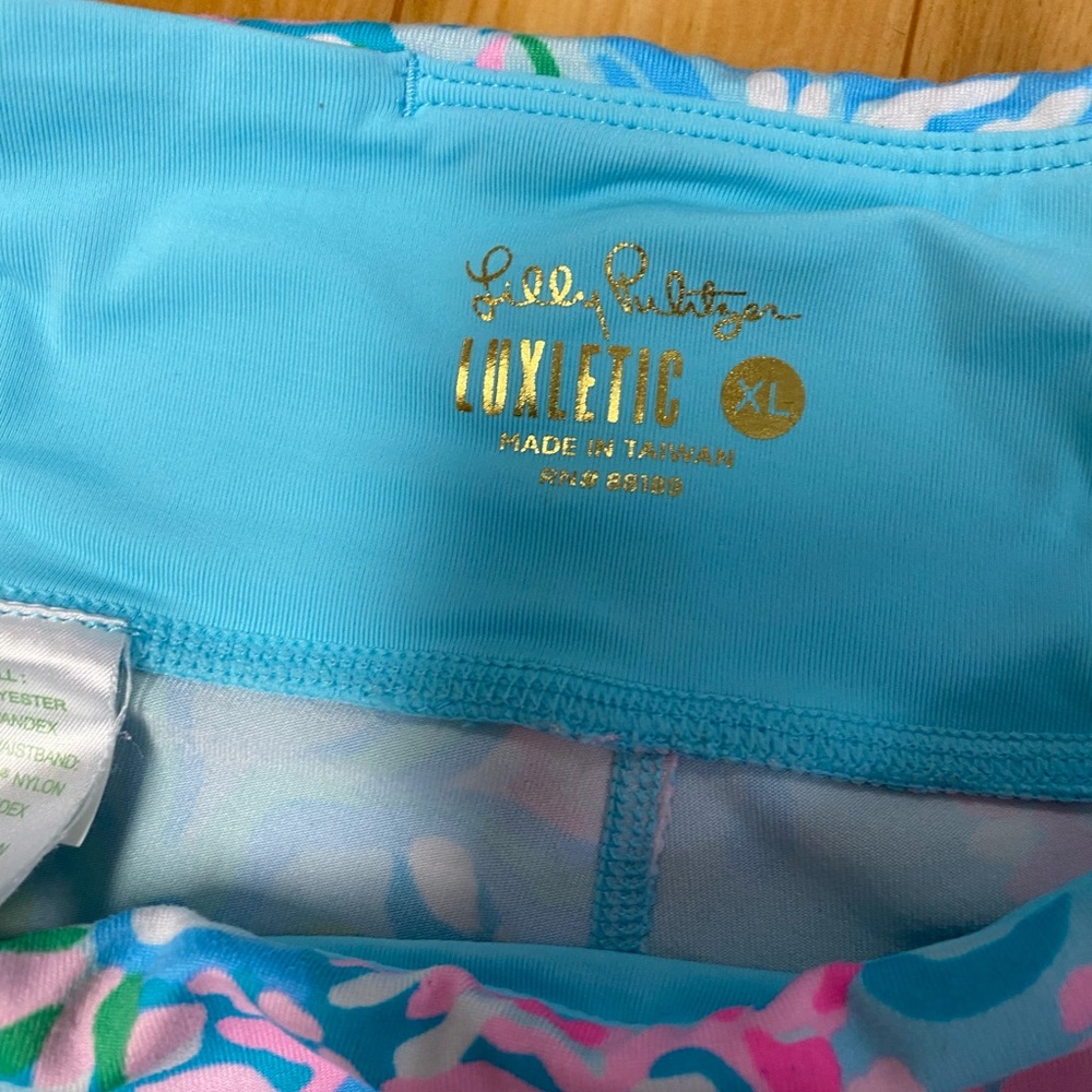 Lilly Pulitzer Seafoam Multicolor Floral Leggings - Picture 4 of 9